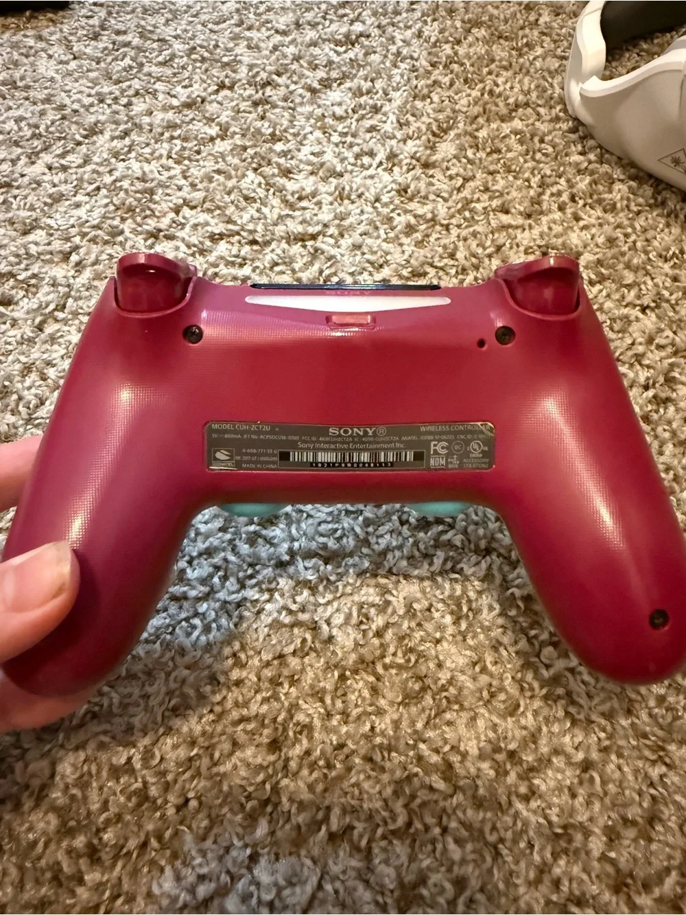Sony Wireless Controller in Teal and Magenta